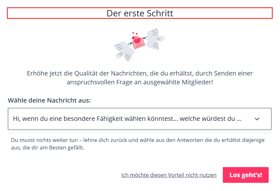 Be2 Der erste Schritt